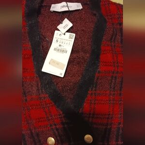 ZARA BASICS PLAID SWEATER